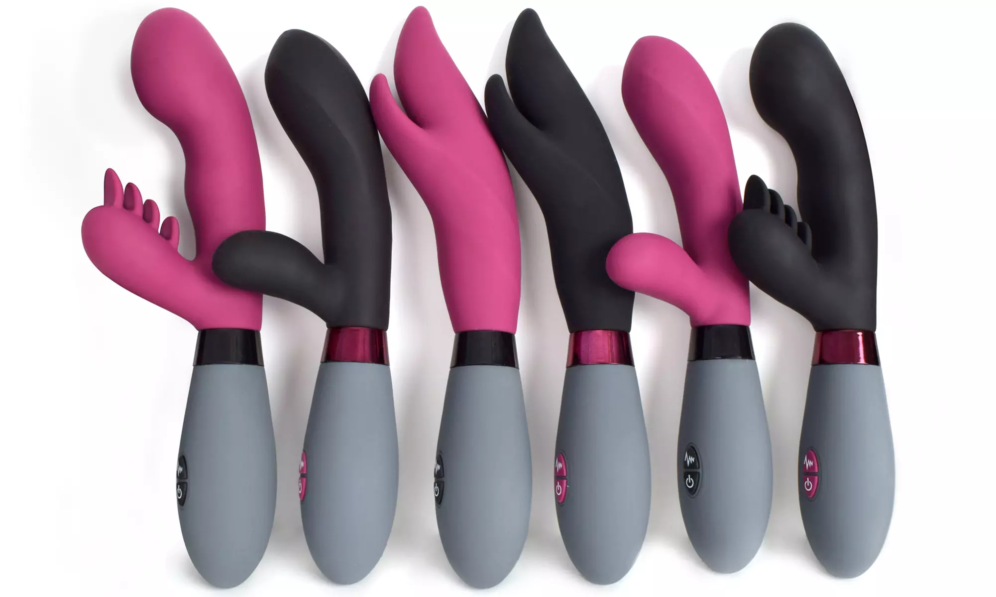 Curve Noir line of Silicone Vibrators with 10 speeds and functions-Multiple Options - Primary Image