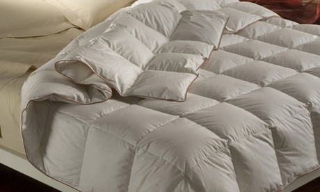 1 o 2 piumini da letto in piuma d'oca bianca, disponibili in 2 dimensioni