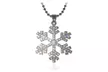 Collier pendentif en forme de flocons de neige - Second Medium