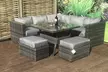 Geneva Eight-Seat Rattan-Effect Garden Furniture Sofa Set - Image 7