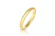 14K Gold Plated Wedding Band Collection in Solid Sterling Silver - Second Medium