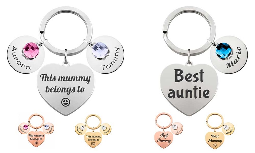 Image 5: One or Two Family Keychains from Justyling