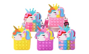 One or Two Unicorn Push Pop Fidget Bags