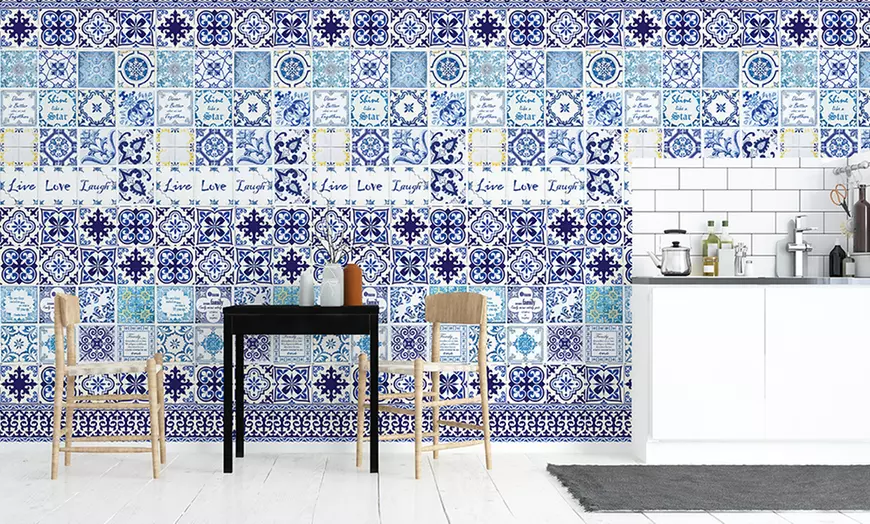 Image 9: Mosaic Tile Stickers Set