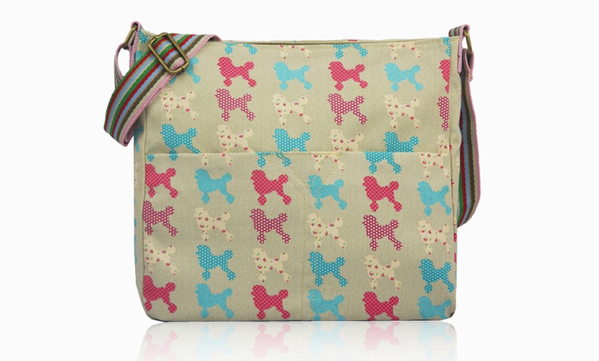 Image 23:  Printed Canvas Cross-Body Bags