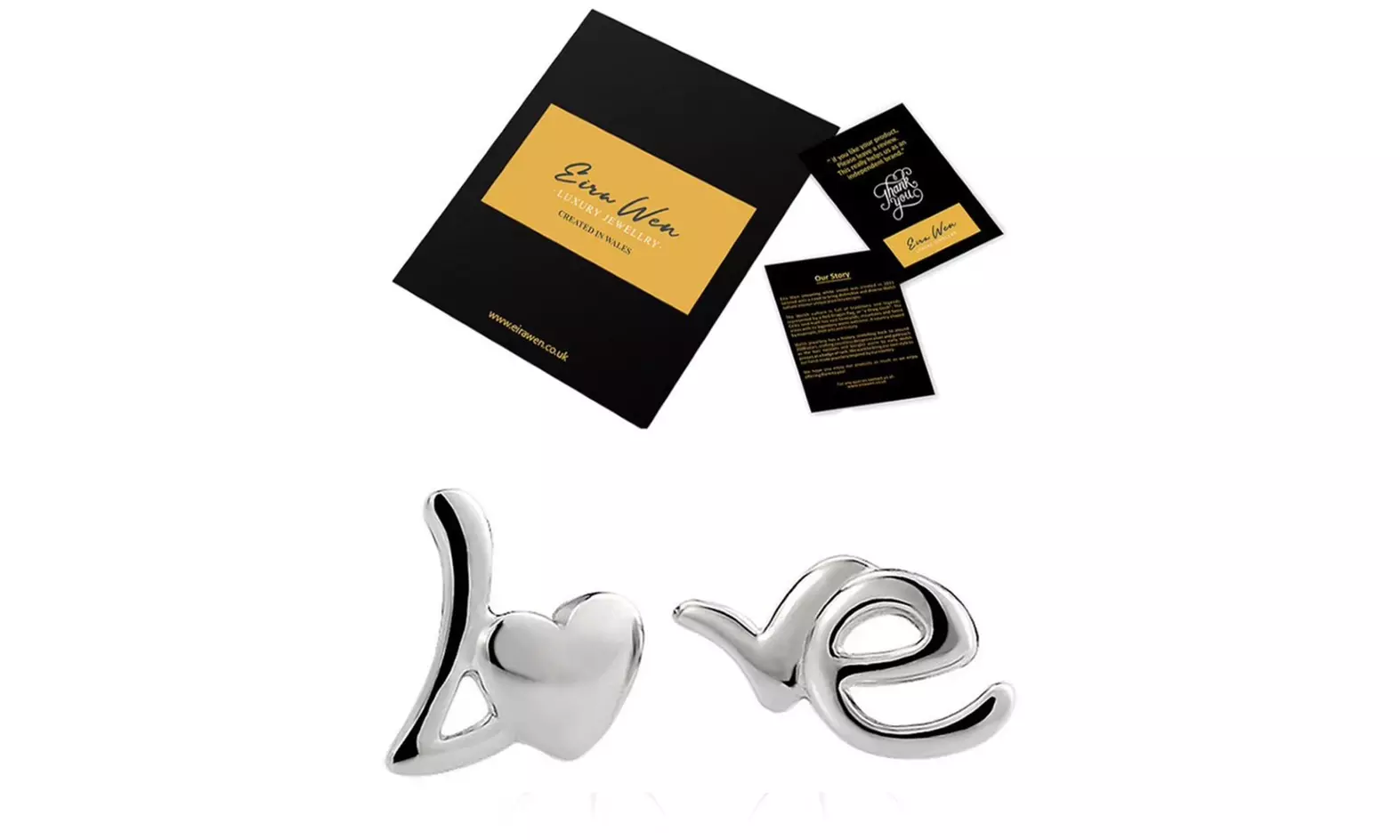 Eira Wen 925 Silver Earrings made with Crystals from Swarovski