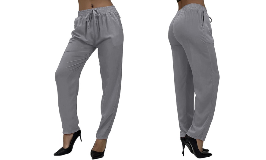 Image 4: Tapered Cuffed Baggy Trousers