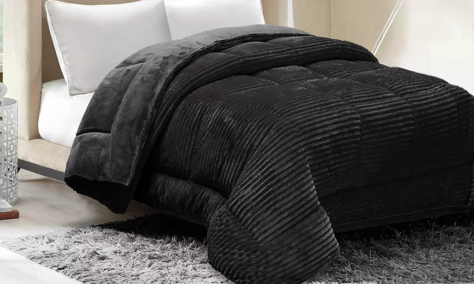 Sampur Coton Club warme Bettdecke aus Kord, zweifarbig