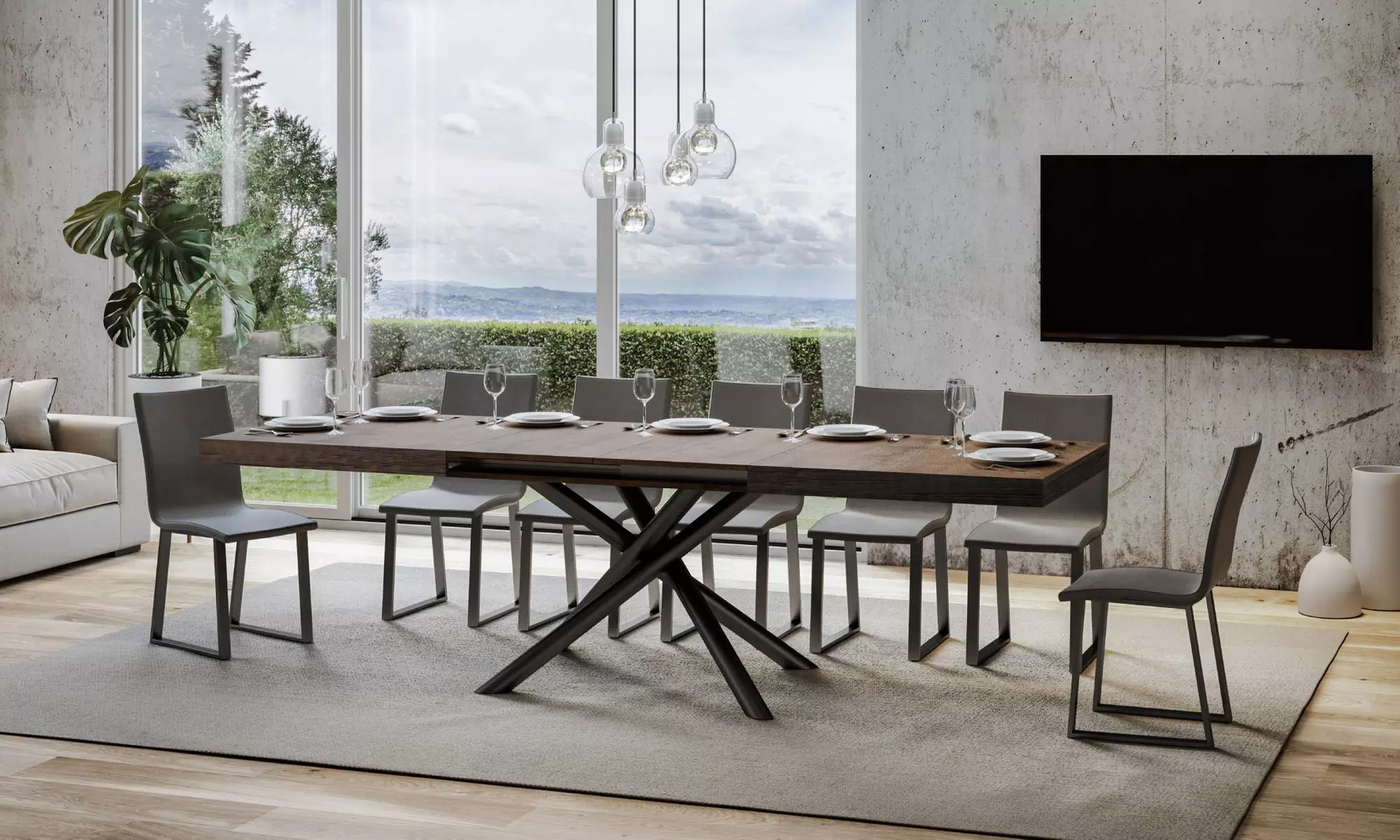 Table avec rallonge "Famas"