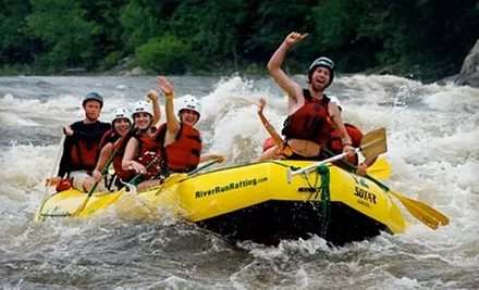 $50 for One Ticket to 12-Passenger High-Adventure Raft Trip from RiverRun Rafting & Wilderness Resort in Foresters Falls (Up to $135 Value) - Primary Image