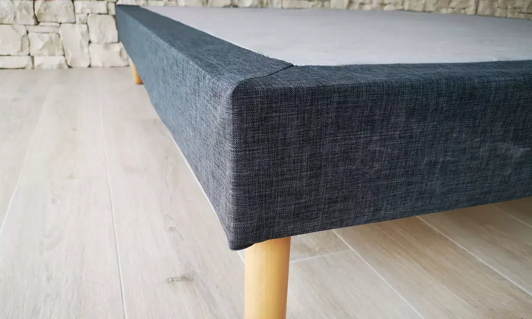 Lit sommier en tissu