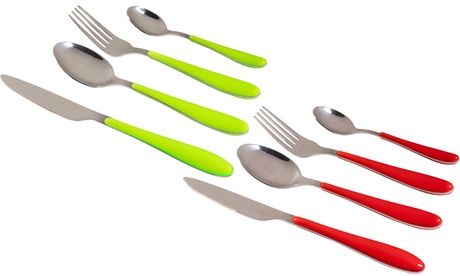 Set di 24 posate Casa Collection Panarea in acciaio inox, disponibili in vari colori