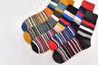 1, 5 oder 10 Paare gestreifte Herren-Socken - Second Medium