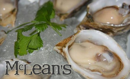 $20 for $40 Worth of Casual Upscale Cuisine and Drinks at McLean's Restaurant - Primary Image
