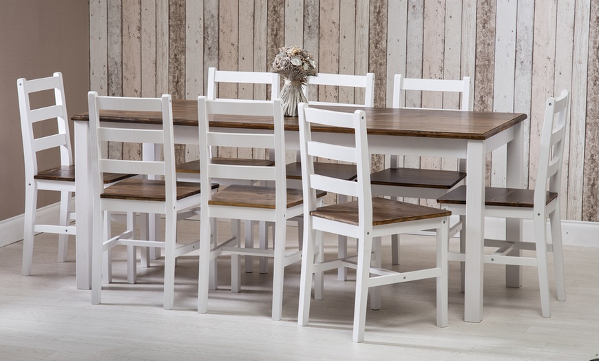 Image 2: Pine Dining Furniture Collection