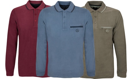 Polo uomo a manica lunga Coveri Collection disponibile in 4 colori e misure