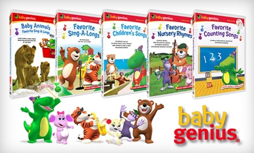 Half Off Five Baby Genius DVDs - Baby Genius | Groupon