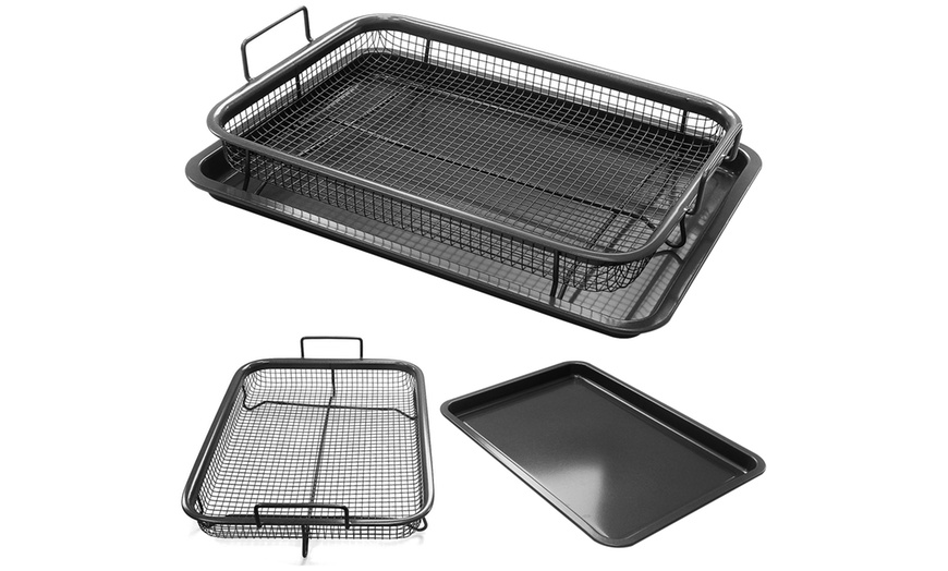 Image 5: Two Piece Air Fryer Crisper Tray