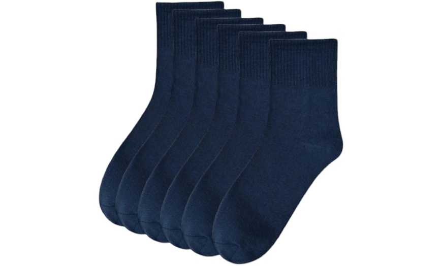 Image 6: 24-Pack of Bottom Up Men's Ankle Stretch Cotton Low Cut Sports Socks