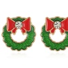 Image 3: 12 Pairs of Christmas-Themed Stud Earrings Set