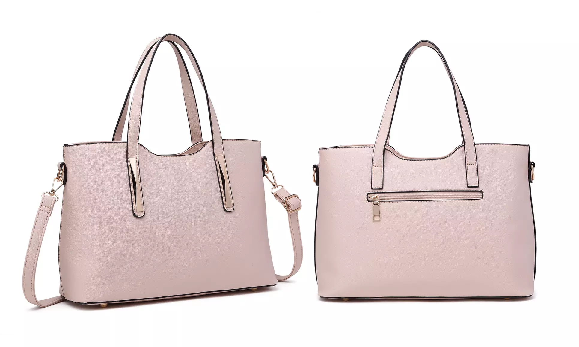 Miss Lulu PU Leather Shoulder Bag and Matching Purse Set