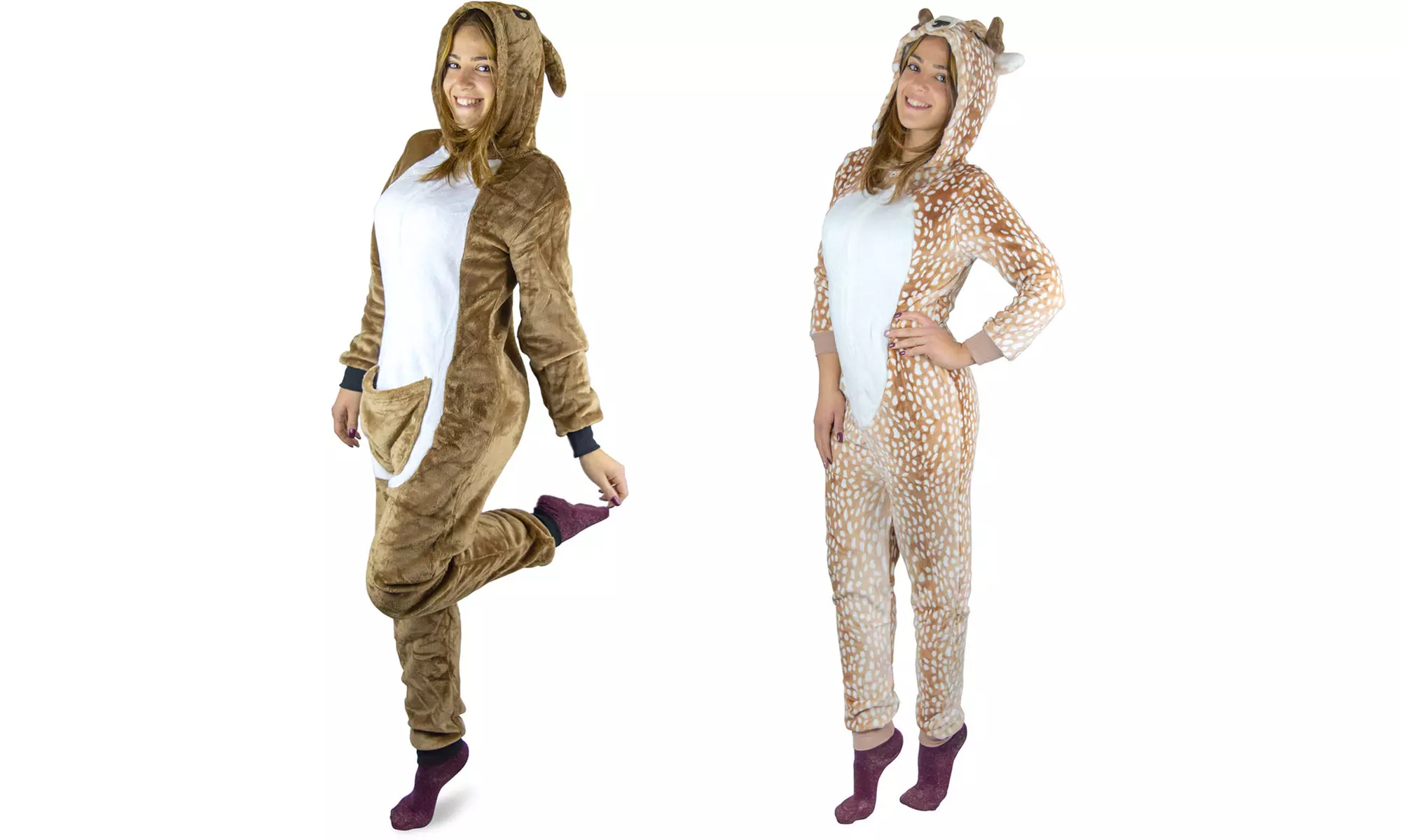 Pyjama polaire combi avec cosplay animal - Primary Image