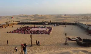 Regular or VIP Half-Day Desert Safari for 1, 2 or 4: Sandboarding & More at Desert Rose Tourism (Up to 56% Off)
