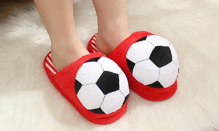 Image 9: Football Style Indoor Slippers