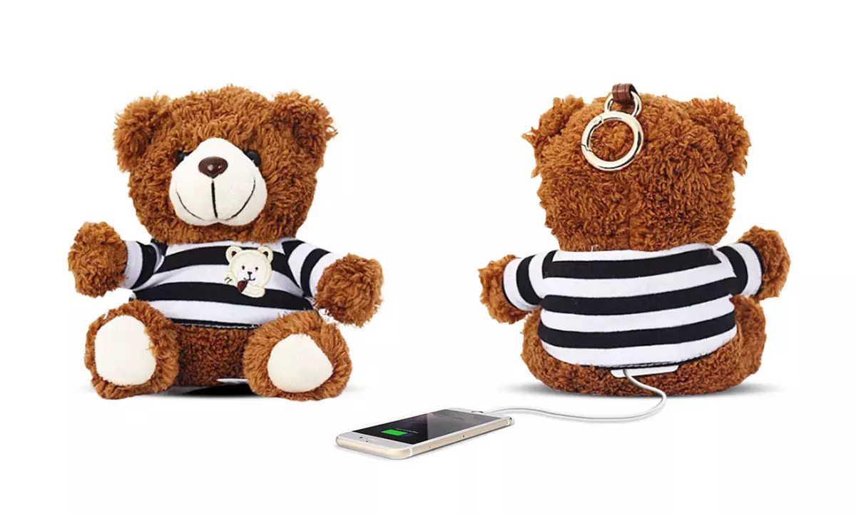 Powerbank in Teddybär-Form mit 10.000 mAh und 3 Charging Slots inkl. Versand - Primary Image