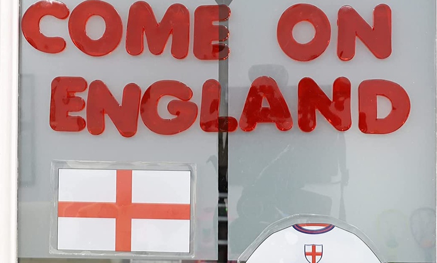 Image 3: England Euro 2024 Team Gel Window Stickers