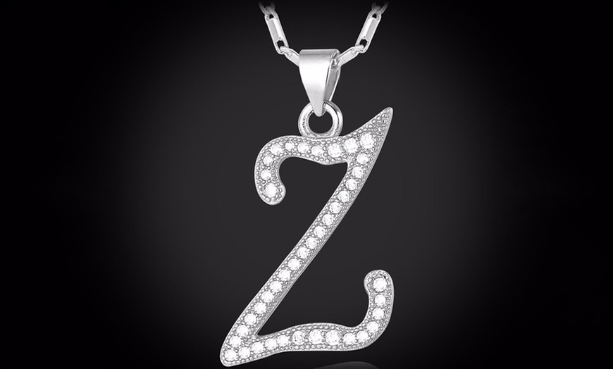 Image 27: Alphabet Pendant with Chain