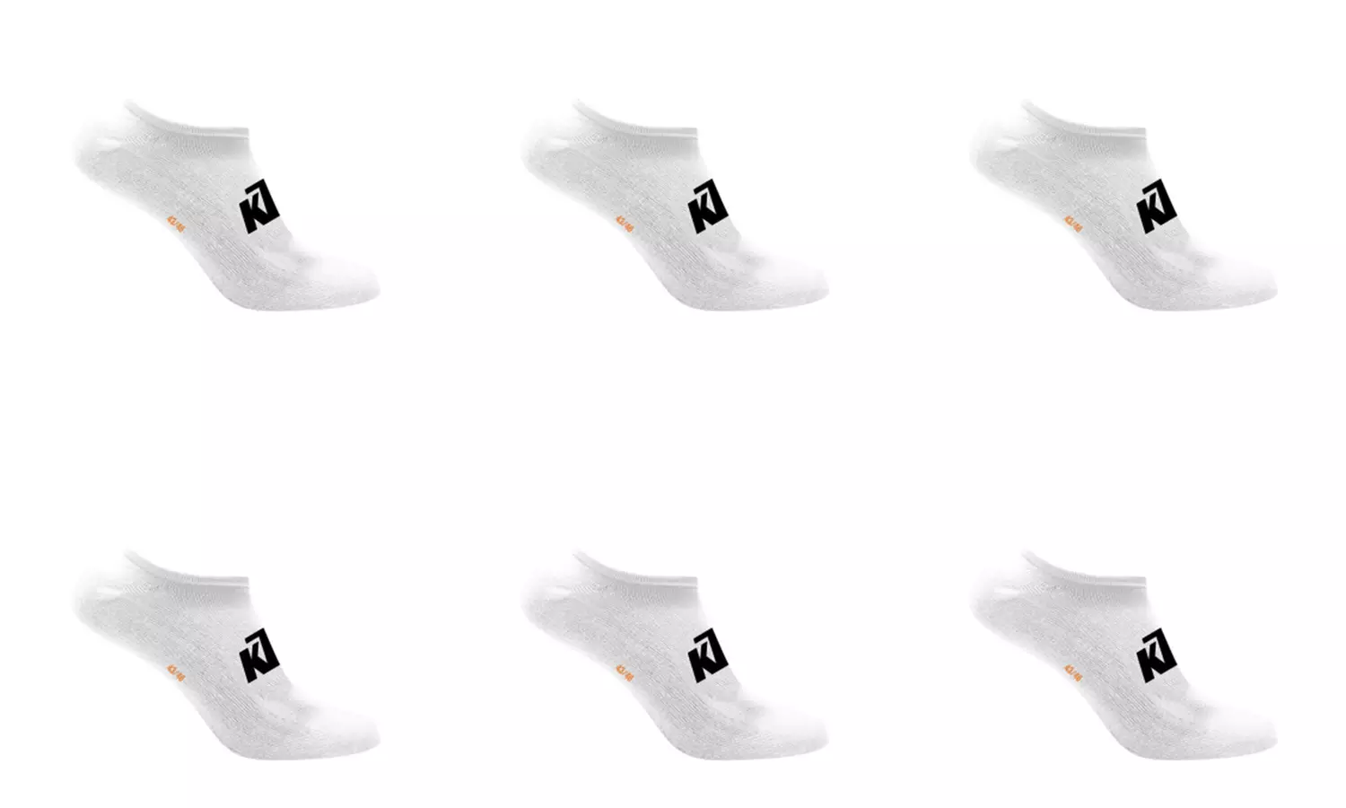 Lot de 6 paires de chaussettes courtes KTM