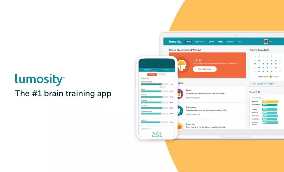 One-, Three-, or Six-Month Subscriptions to Lumosity (Up to 58% Off) - Primary Image