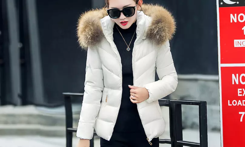 Doudoune femme capuche fourrure Megeve - Primary Image