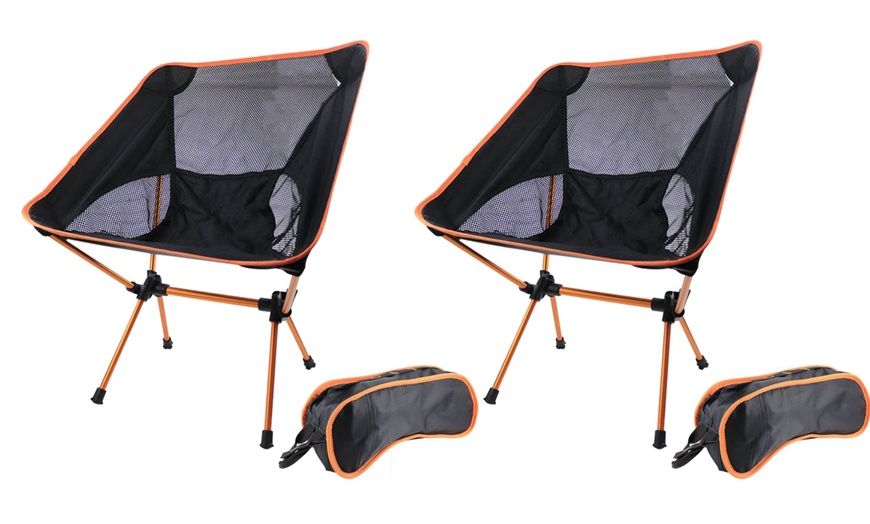 Image 12: One or Two Portable Lightweight Foldable Chairs