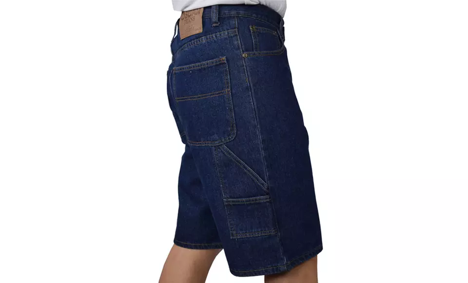 Maxxsel Oscar Jeans Men's Denim Carpenter Shorts (Sizes 30-48) - Image 7