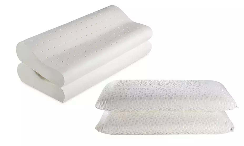 1, 2 o 4 almohadas con Espuma de memoria disponible en modelo cervical o normal - Primary Image