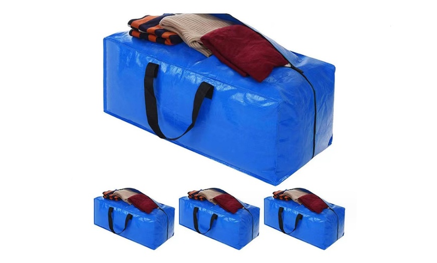 Image 1: One, Two or Four Storage Bags with Backpack Straps