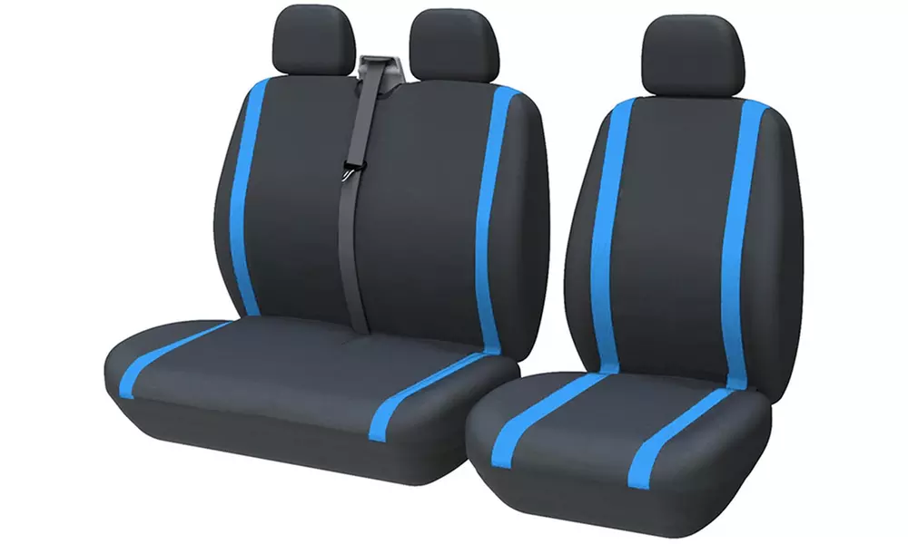 Coprisedili per furgone 3 posti anteriori universali