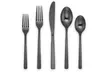 Cambridge Stainless Steel Flatware Set: Black Satin, Gold Satin, Rainbow Mirror, or Copper Mirror (20-Piece) - Second Medium