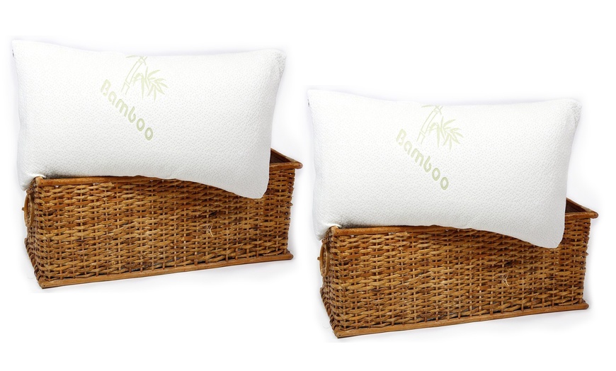 Image 2: Bamboo Memory Foam Pillow