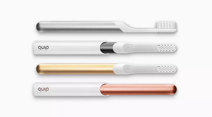 One Adult Electric Toothbrush in Copper, Slate, Silver, Gold, or Multi from quip (50% Off)  - Primary Image