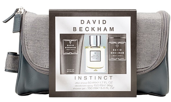 david beckham instinct wash bag gift set