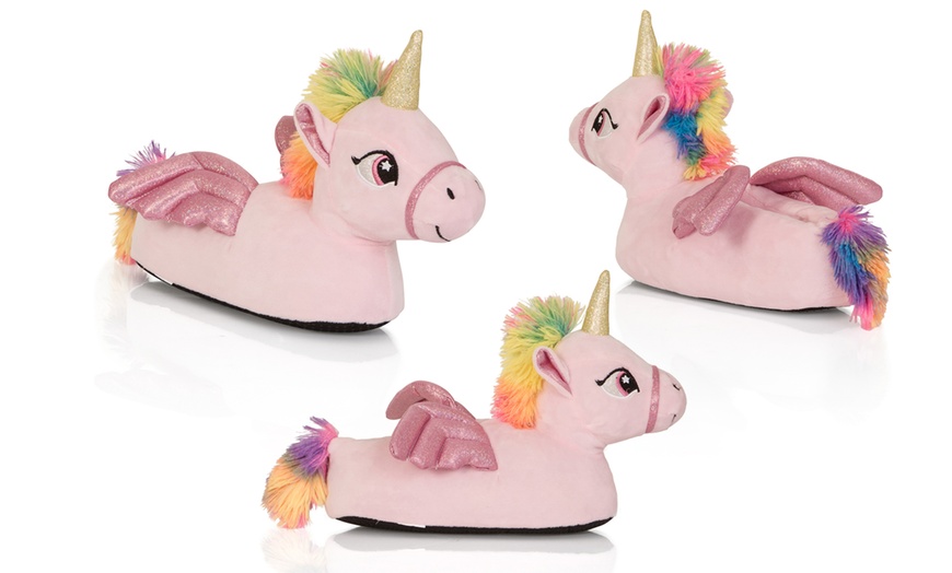 Image 5: Girls' Unicorn Slippers