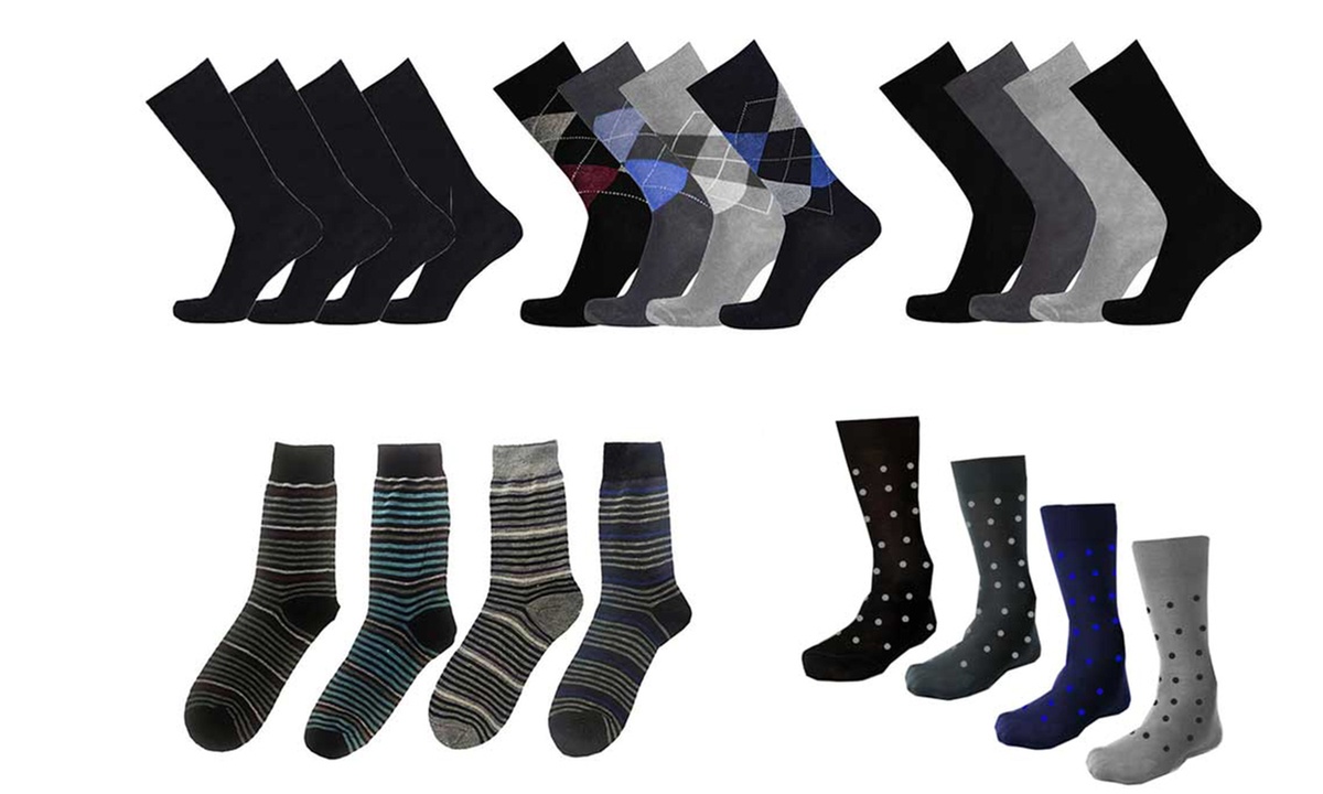 Set da 12 o 24 paia di calzini da uomo