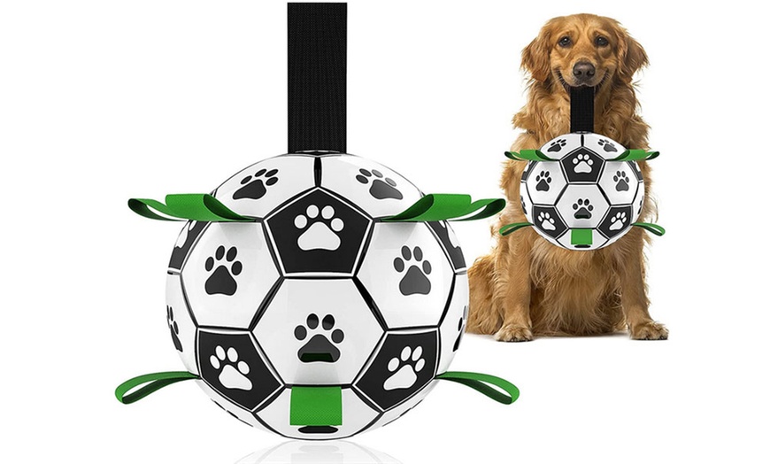 Image 1: Dog Toy Soccer Ball