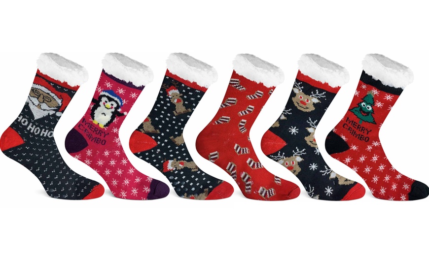 Image 3: Christmas-Themed Socks