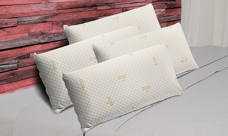 4 cuscini viscoelastici con tessuto a base di soia, disponibili in 4 misure