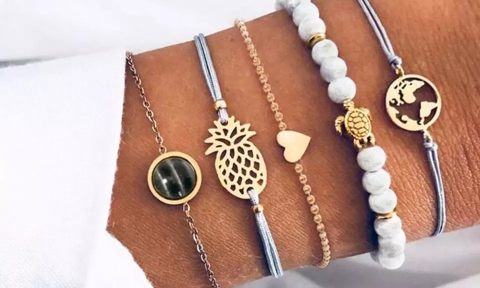 One or Two Sets of Five Bracelets - Primary Image