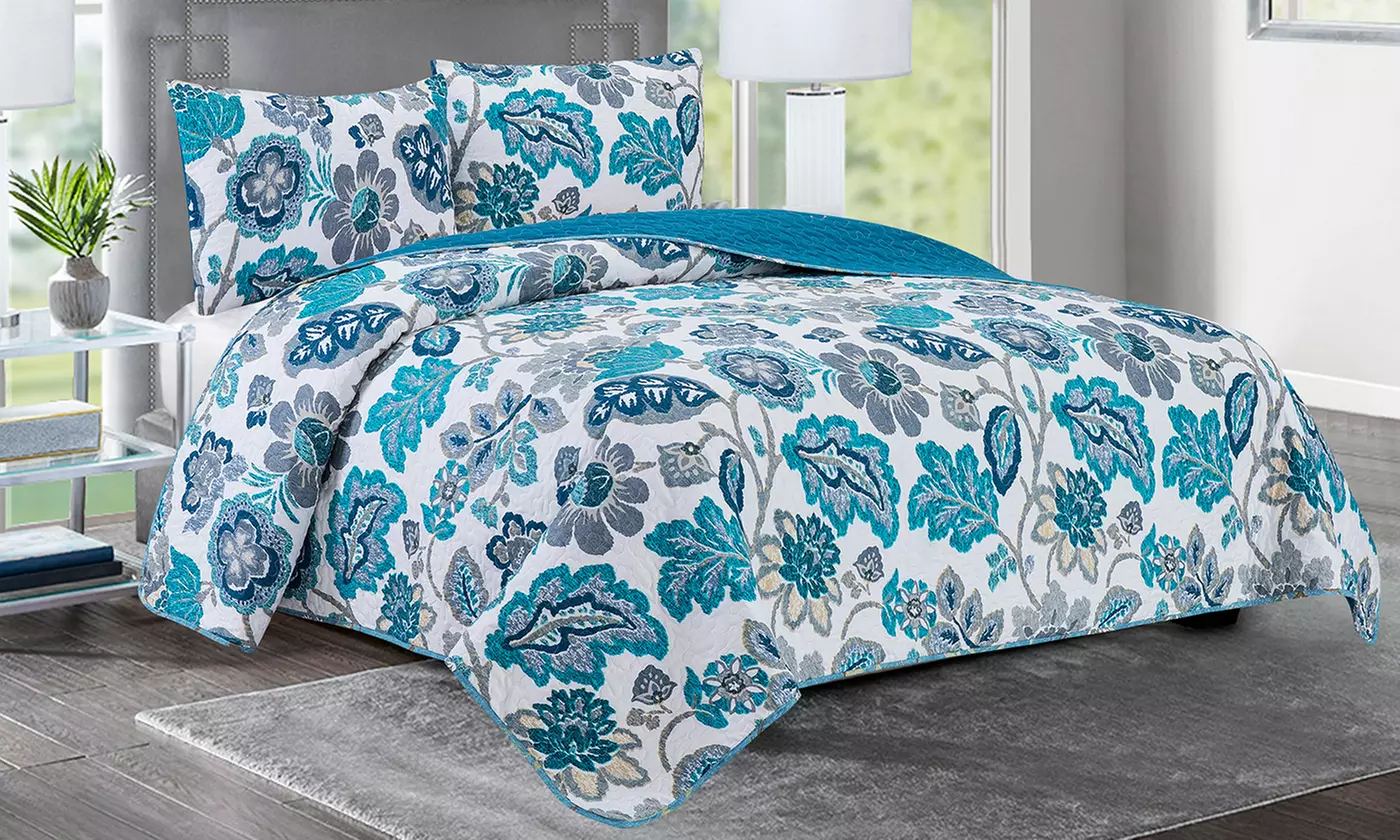 Glory Home Design Elisa Lavish Patterned Quilt Set  - Primary Image